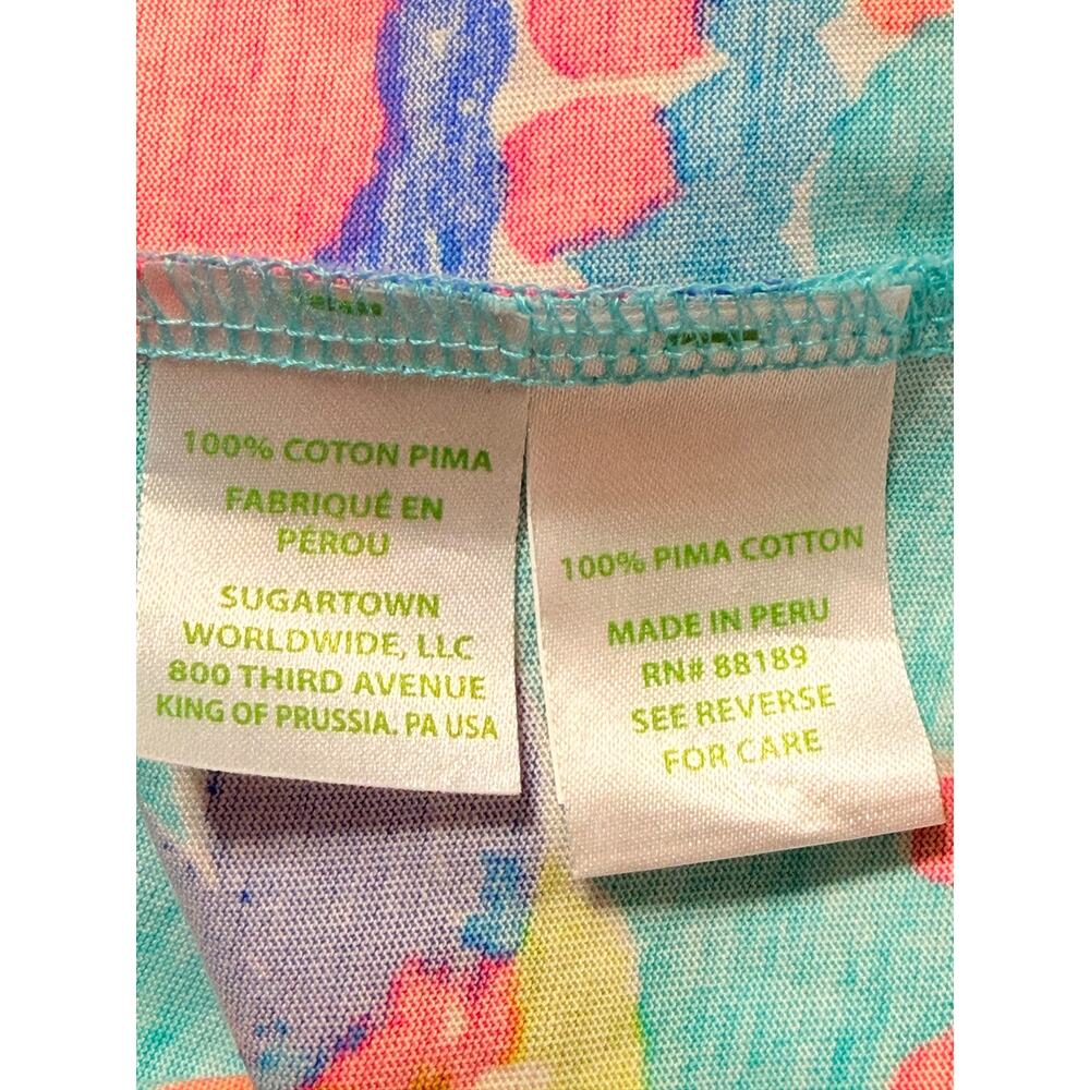 Lilly Pulitzer Riva Dress Shorely Blue Sandstorm, Size XL - Picture 6 of 7